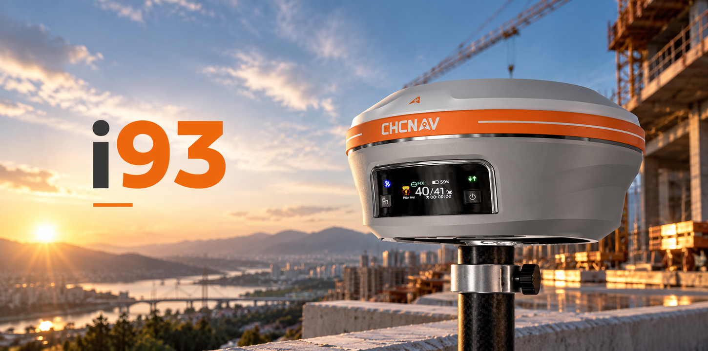 i93 Advanced IMU-RTK GNSS Receiver with Visual Surveying